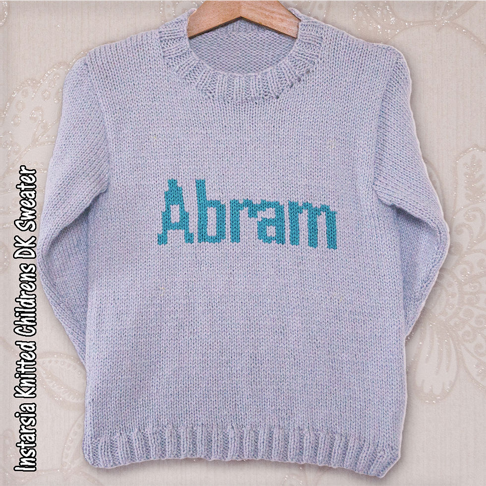 Thumbnail: Instarsia - Base Pattern - DK Sweater - 0 to 13 years