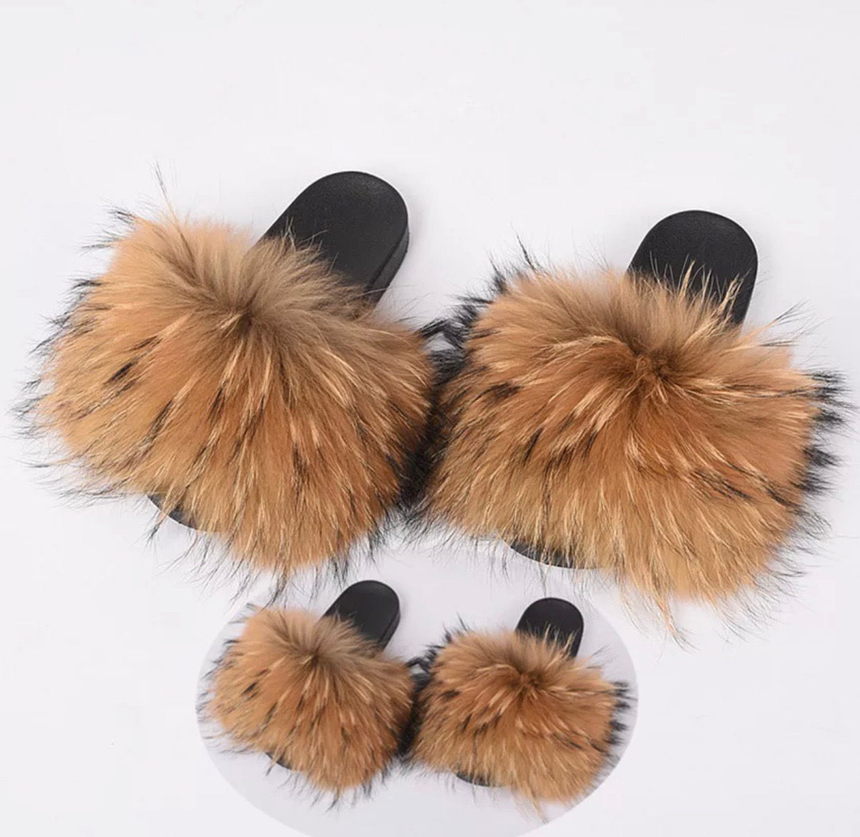 MOMMY AND ME FAVORITE FUR SLIDES