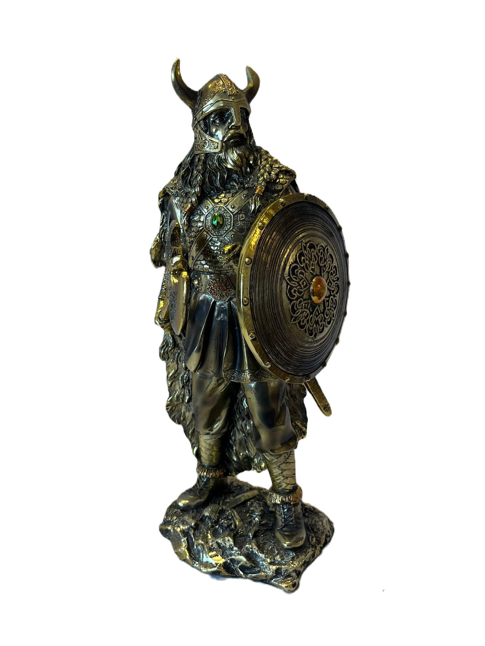 Gold Viking Statue 