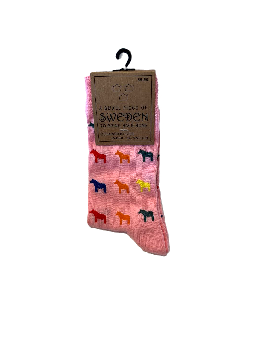 Pink Multi Colored Dalahorse Socks