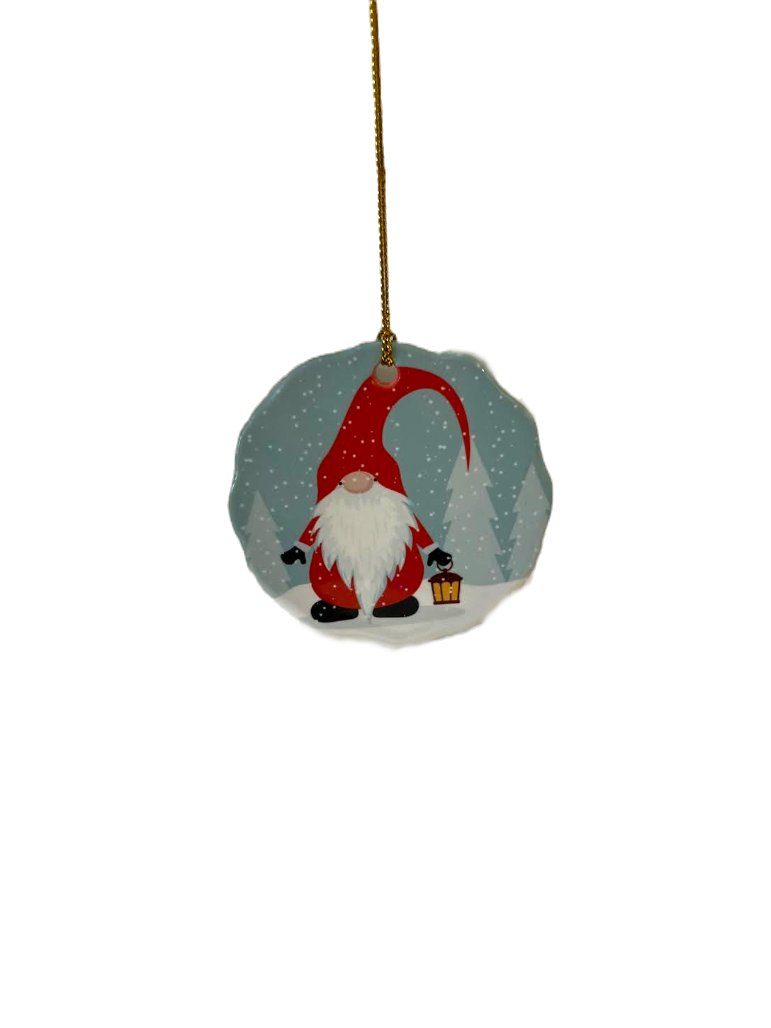 Tomte with Lantern Ornament