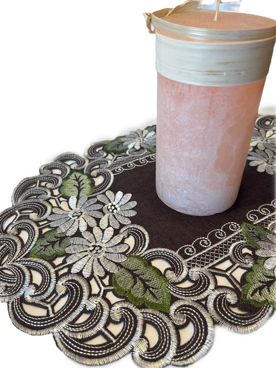 Daisy Brown Fabric 12"x 18" Placemat/Runner