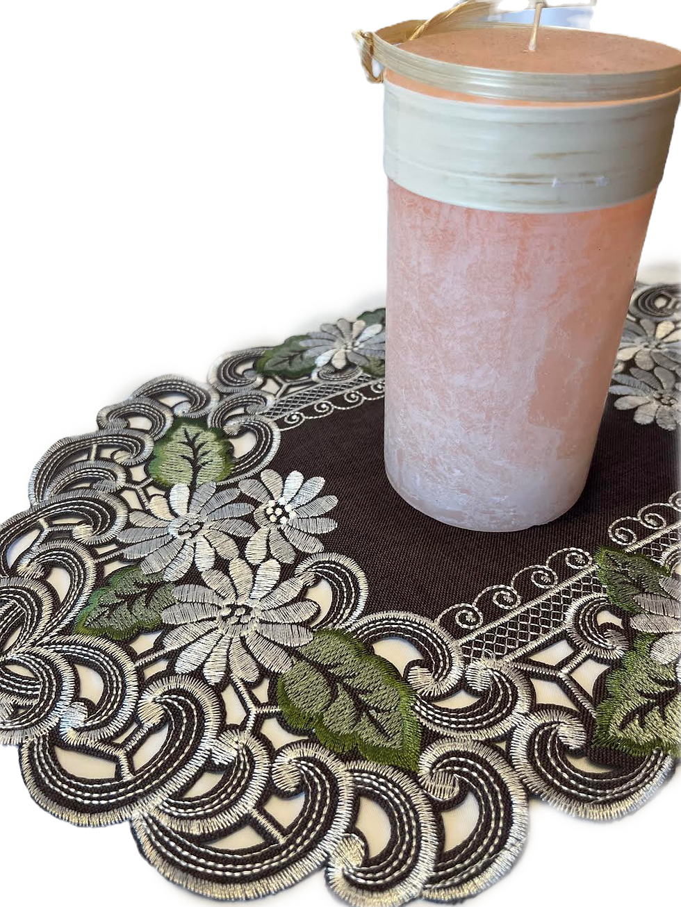 Daisy Brown Fabric 12"x 18" Placemat/Runner