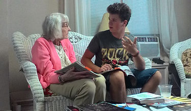 Student and Mentor engaged in conversation