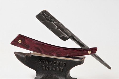 Canister Damascus Straight Razor. | Ale Razors