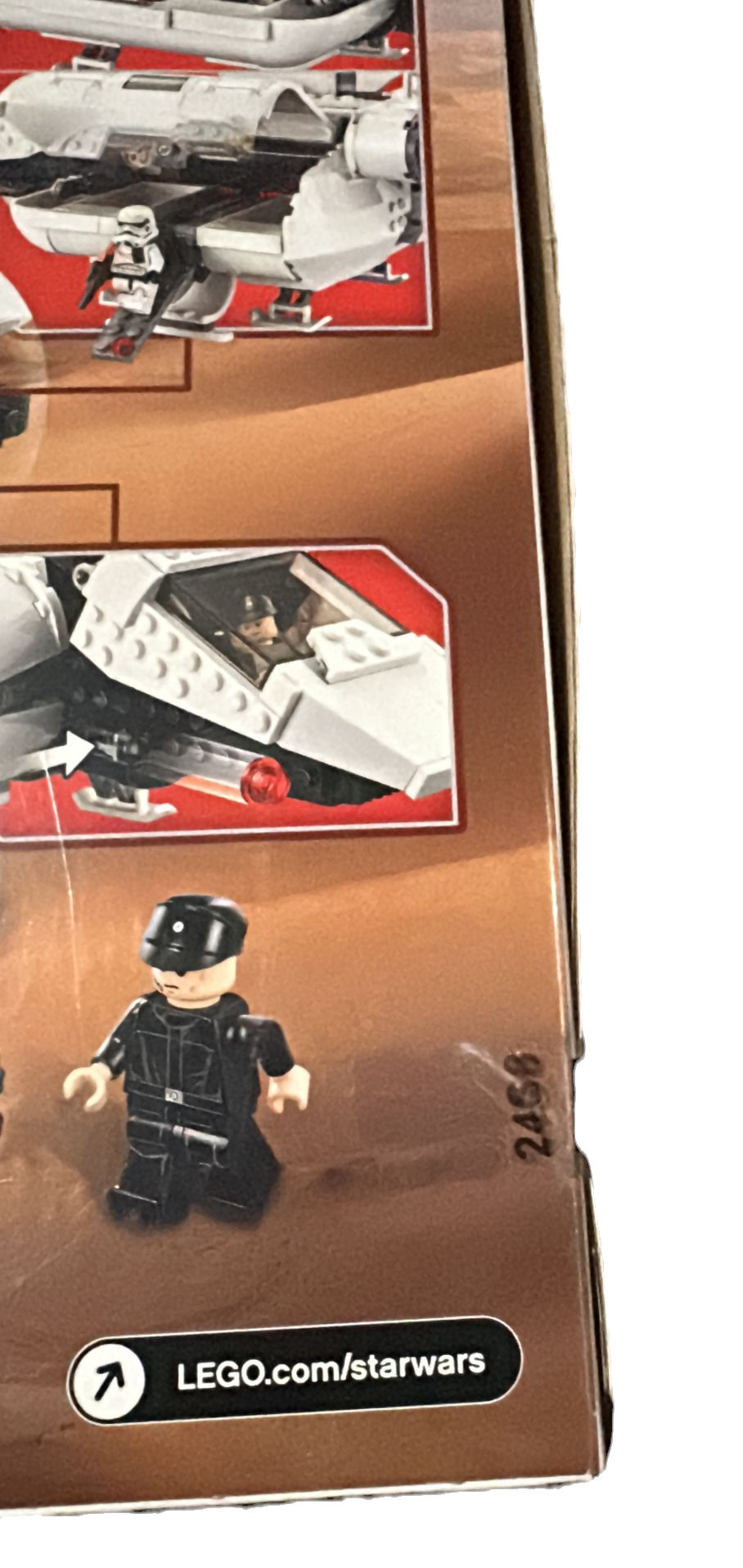 Thumbnail: LEGO box side with Imperial Officer minifigure, vehicle cockpit, LEGO.com/starwars.