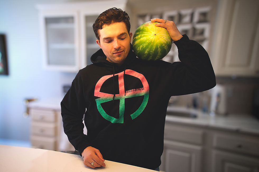 Thumbnail: Watermelon Basics Heavy Blend Hoodie