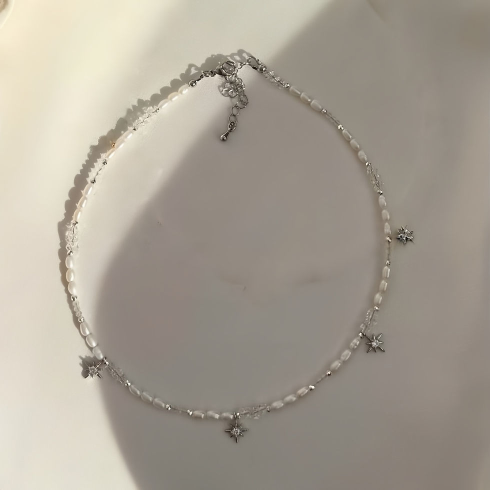 Thumbnail: Pearl & Tassel Minimalist Pendant Necklace