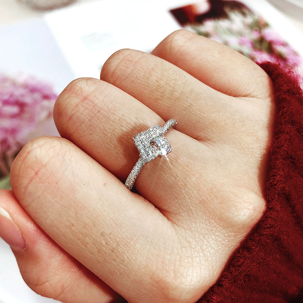 Thumbnail: Dainty Minimalist Stacking Ring For Women Trend Cubic Zircon Gold Color Crystal 