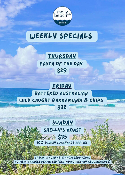 Shelly Beach Cafe July weekly specials.jpg