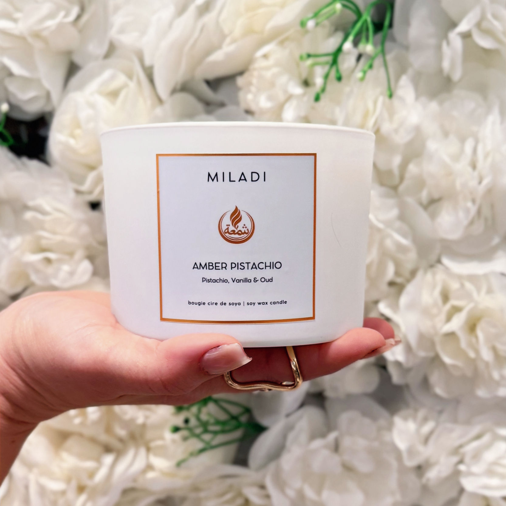 Bougie Signature - Amber Pistachio