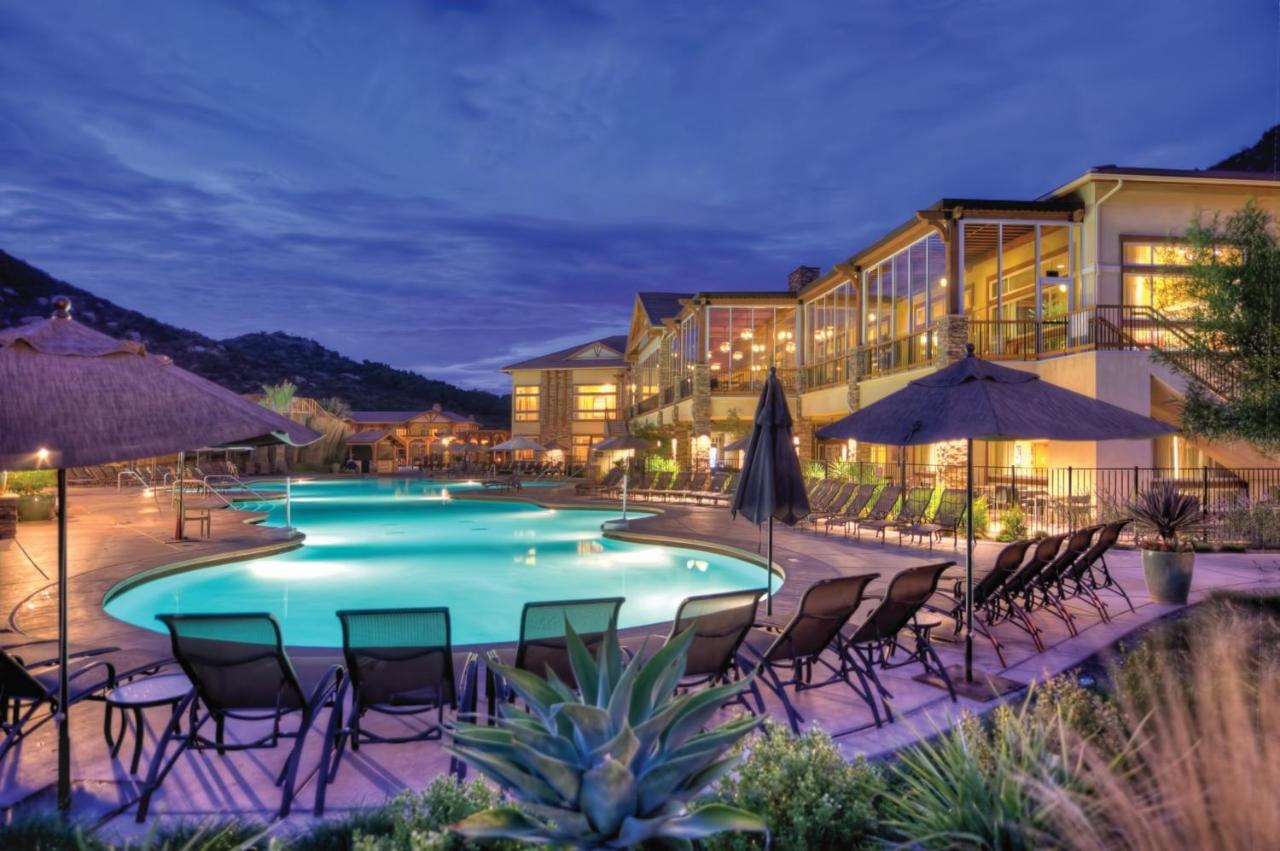 Pool at twilight at Welk Resorts San Diego