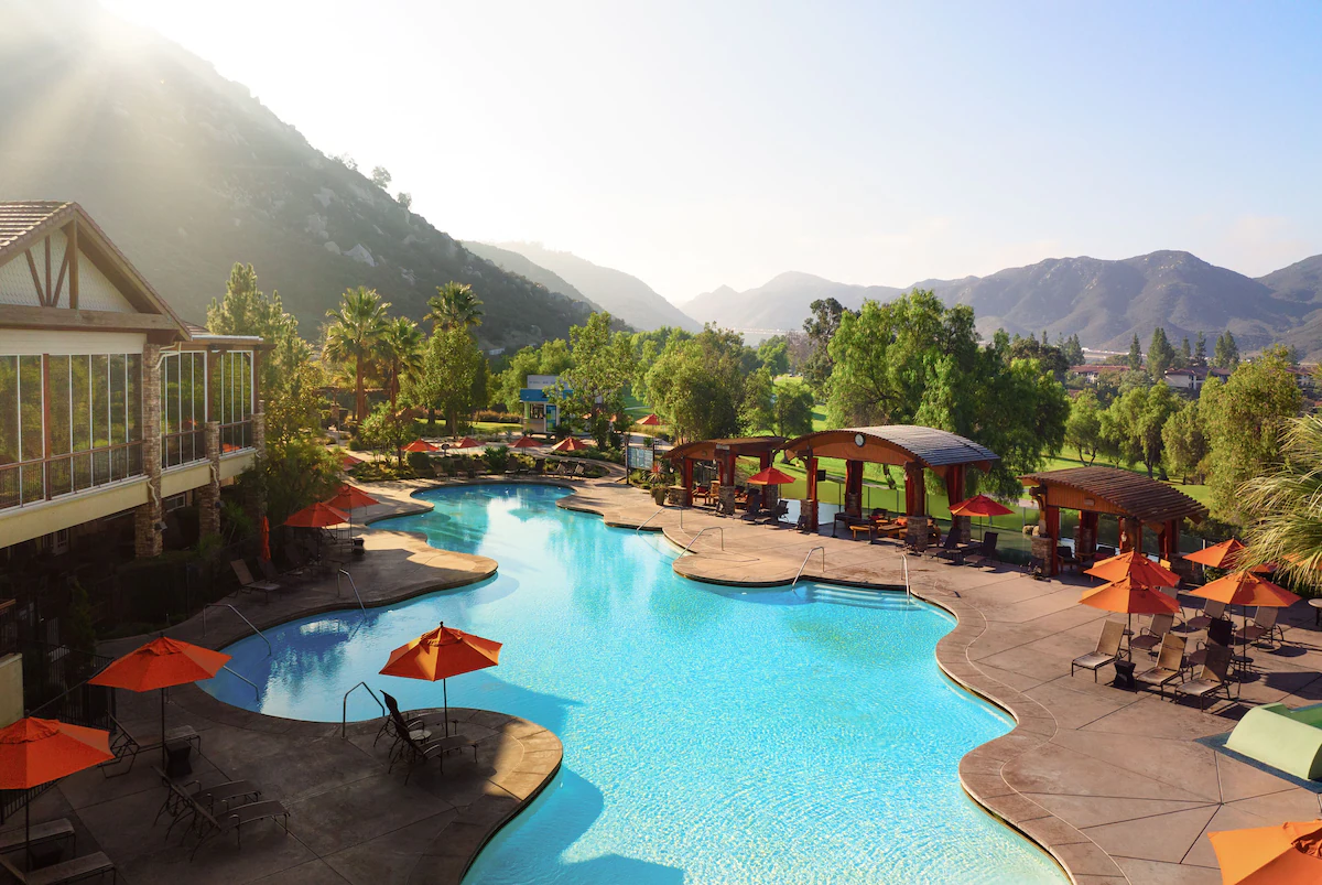 pool area of welk resorts near san diego