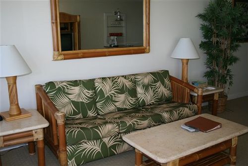 Kahana Beach Resort condo sofa