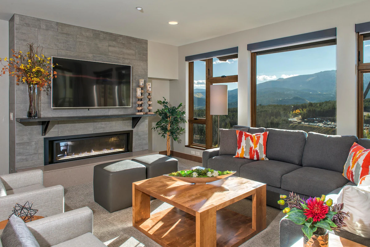 living room in grand colorado at peak 8