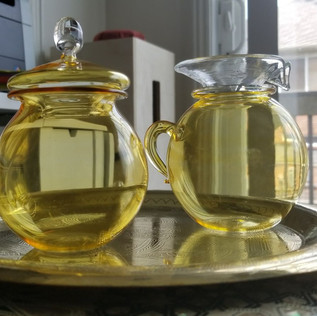 Yellow sugar and creamer - $15