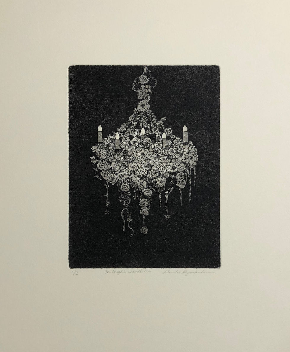 Midnight chandelier