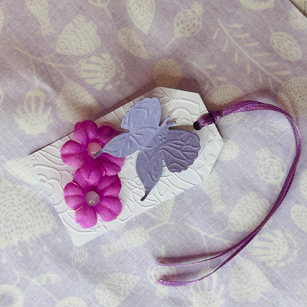 Thumbnail: Embossed Butterflies & Flowers - Set of 2