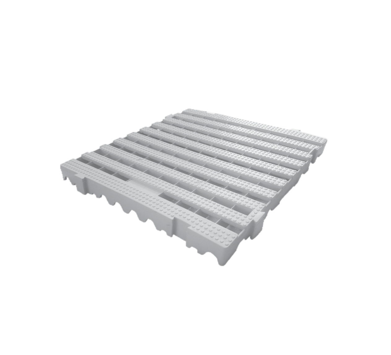 Estrado Plastico 500x500x50mm Cinza - Oakberry