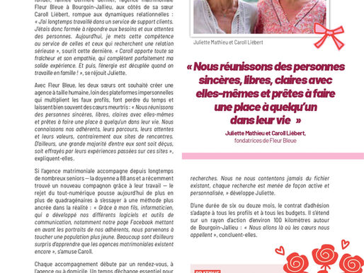 On parle de nous ! Notre agence de rencontres à Bourgoin-Jallieu