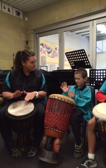 Student Drumming