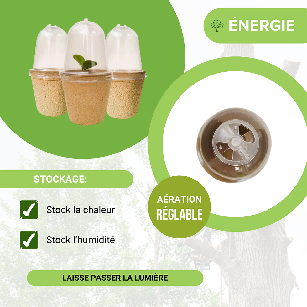 Miniature : 10 pots serres avec réglette d'aération
