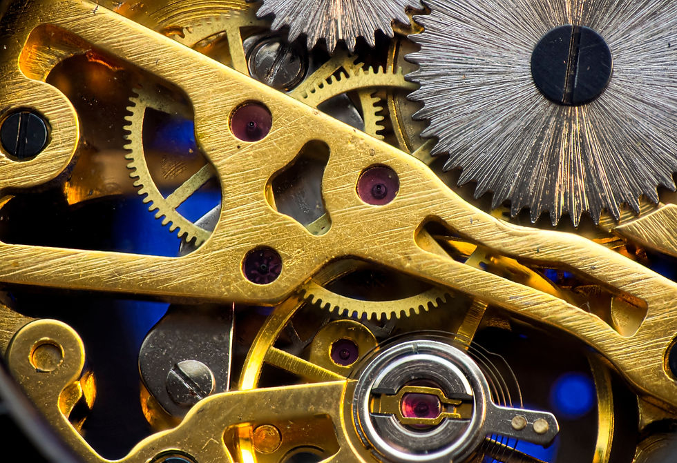 A close-up shot of gears
