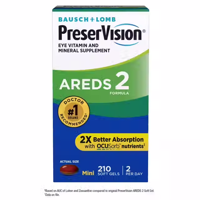 PreserVision AREDS 2 Formula Eye Vitamin Softgels, 210 ct