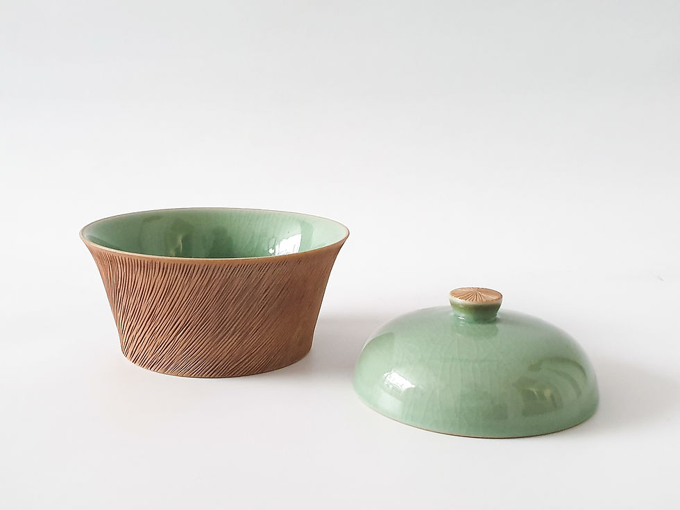 Thumbnail: Celadon Lidded Bowl