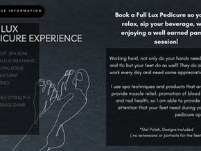 Lux Pedicures JUST.GOT.BETTER!