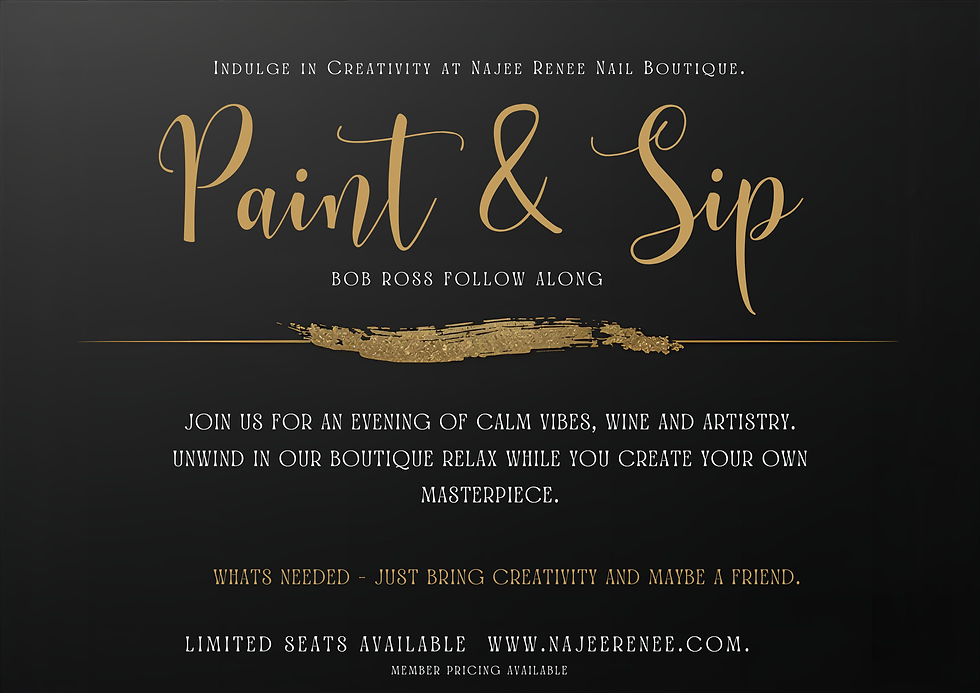 Paint And Sip | Bob Ross Edition