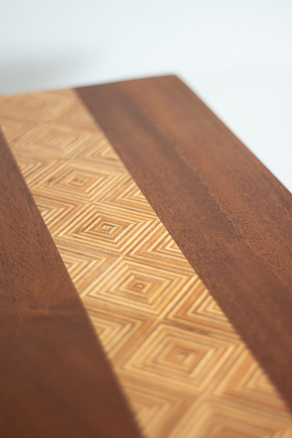 Thumbnail: Long Mahogany Stool