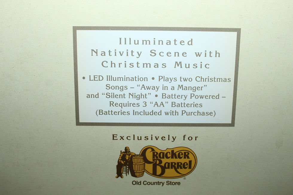 Thumbnail: CRACKER BARREL NATIVITY SCENE WITH MUSIC