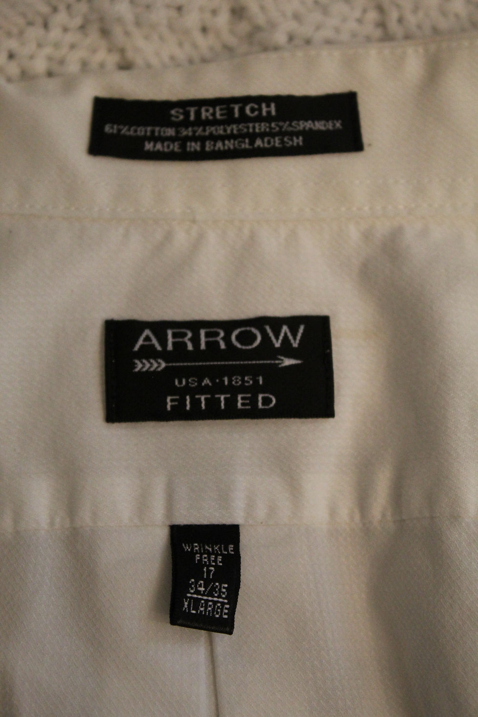 Thumbnail: Arrow USA 1851 Fitted Wrinkle Free White Shirt
