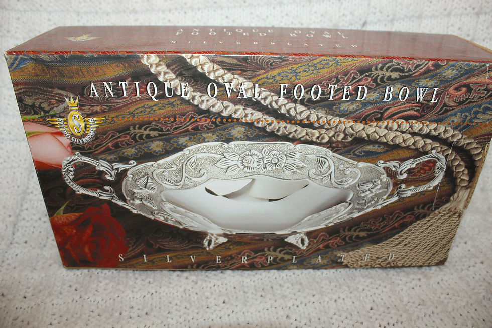 Thumbnail: ANTIQUE OVAL FOOTED BOWL