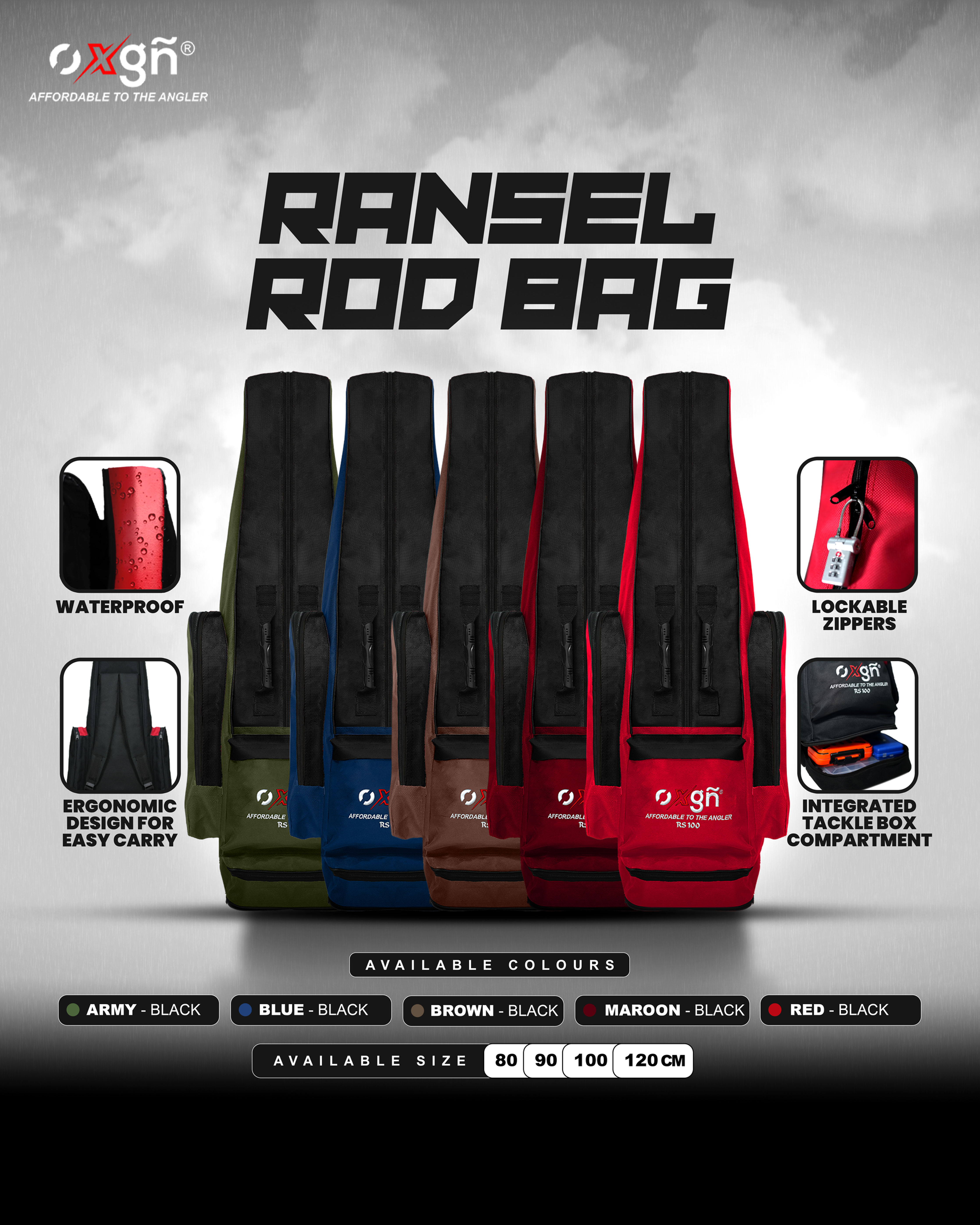 OXGN ROD FISHING BAG