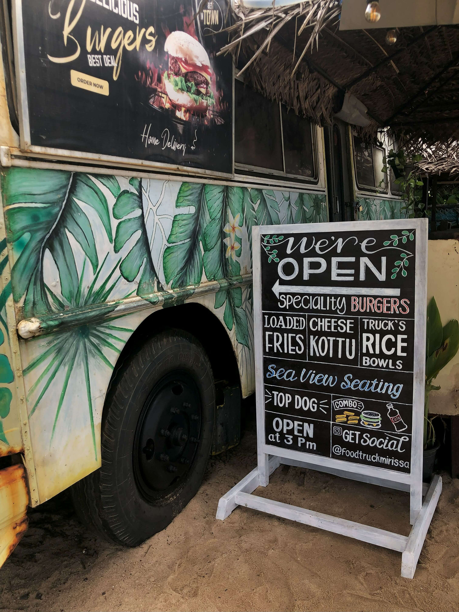 Burger van Mirissa Sri Lanka