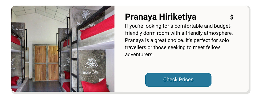 Budget places to stay in Hiriketiya Beach, Sri Lanka