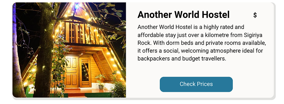 Another world hostel. Best hostel in Sigiriya 