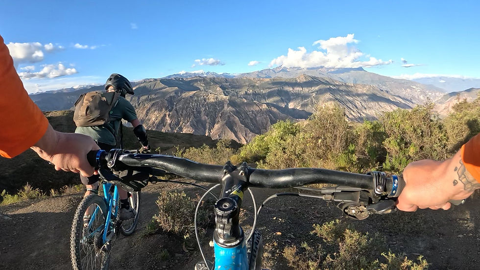 Alternative trails to death road in Bolivia