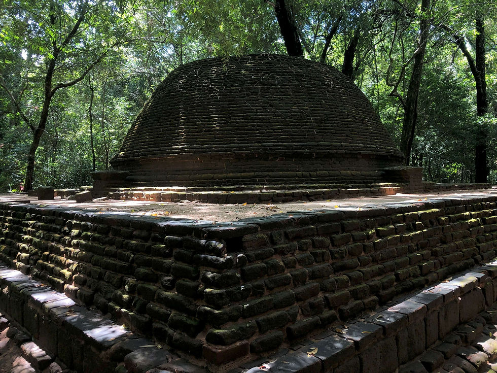 Monastery Ruins at the Rose Quartz Mountain in Sri Lanka