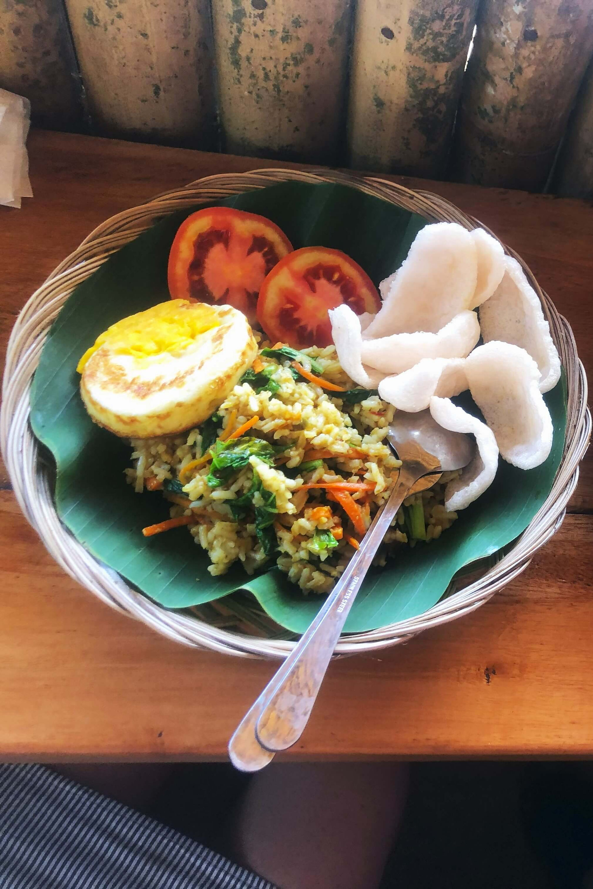 Nasi Goreng served fresh 
