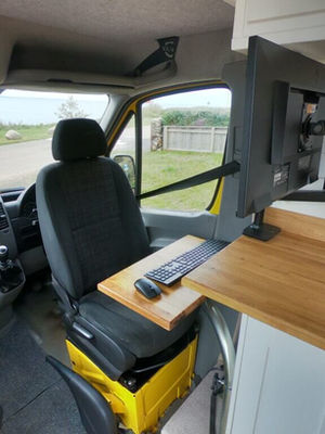 Work Remotely with Van Life - Best Remote Office Setup with Starlink for Your Campervan Office 