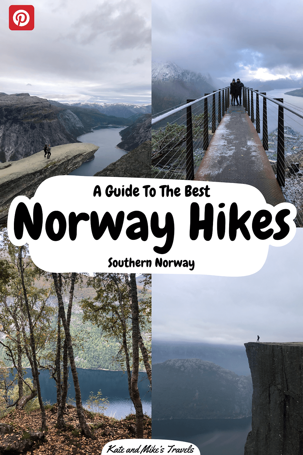 Norways Best Hikes Collage Pinterest Pin