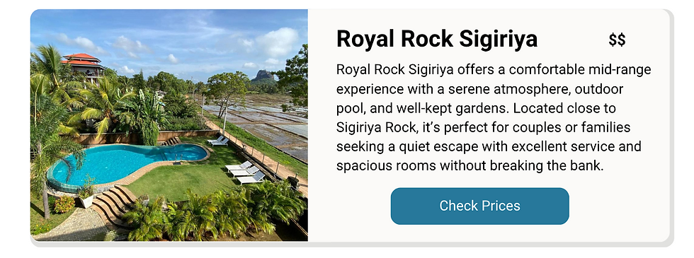 Royal Rock Sigiriya,  best places to stay in Sigiriya 