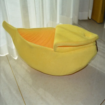 Thumbnail: Banana Pet Bed – Cozy Sleeping Bag for Cats & Dogs