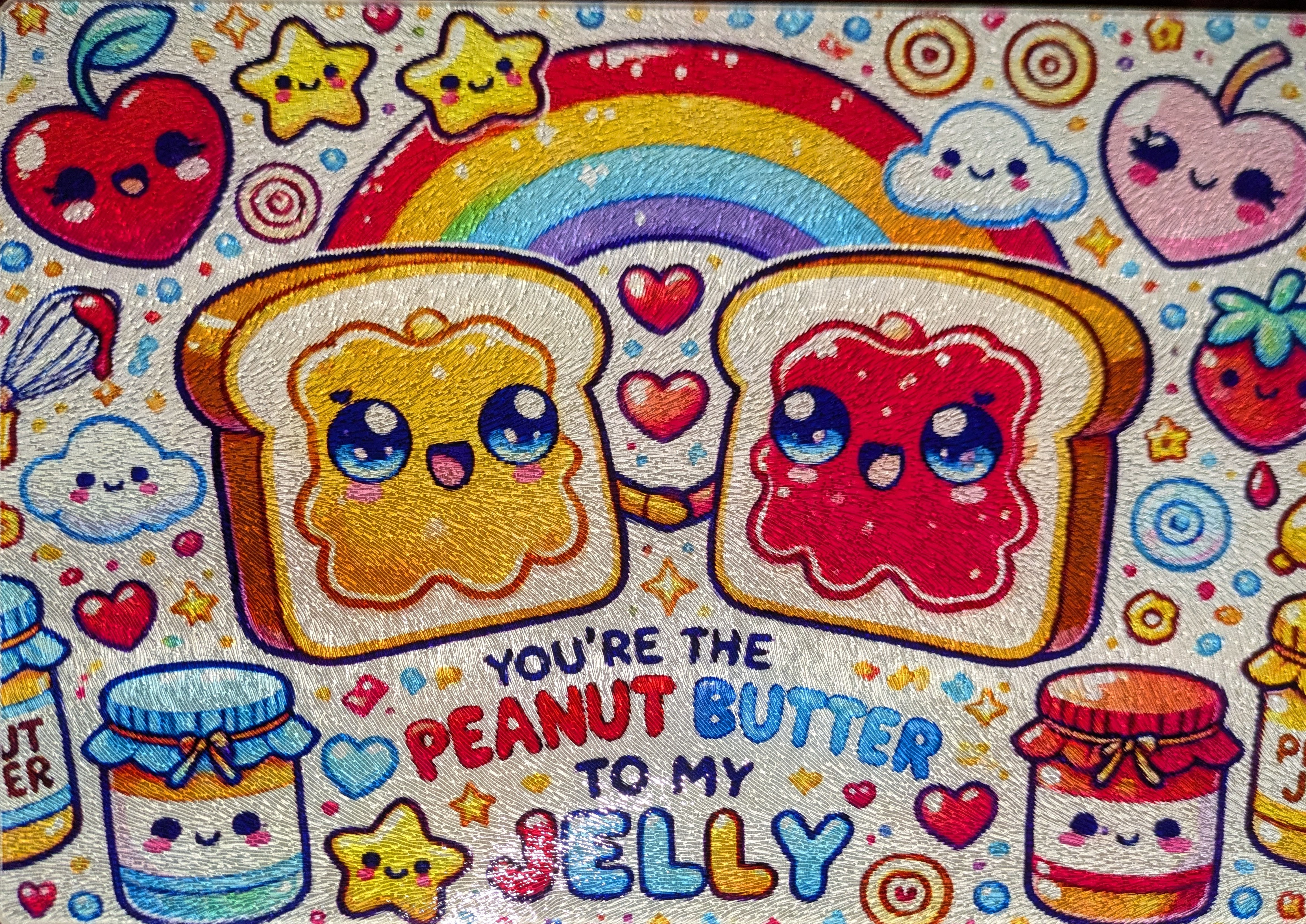 Peanut Butter to my Jelly cutting board