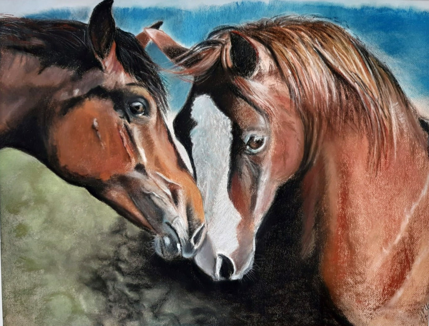 Pure Love - Original Pastel - John Peter Uys