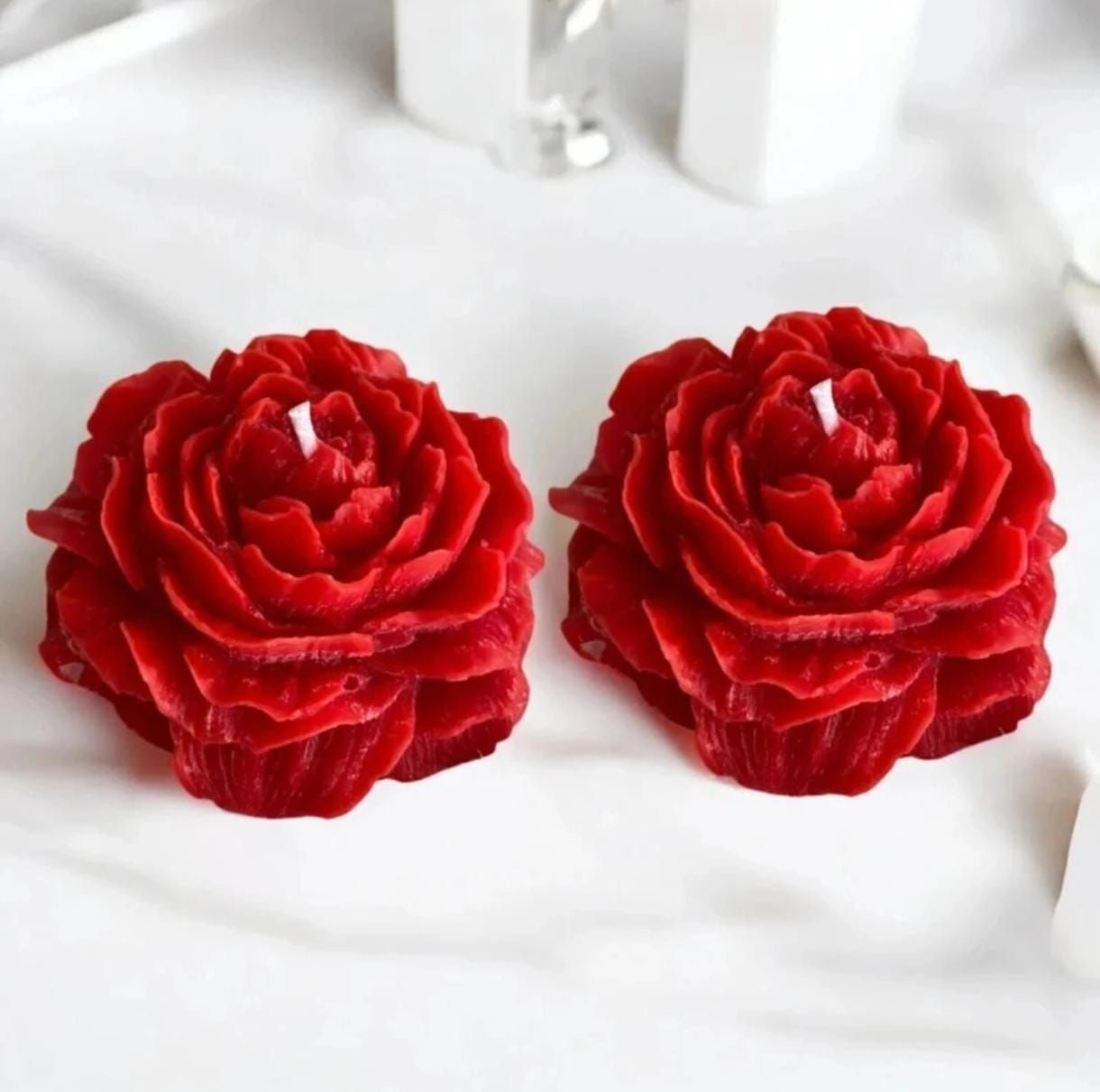 Indulge in the luxury of the AKB Secreted Rose (2Pcs) Soy Wax Candle. Smoke-free