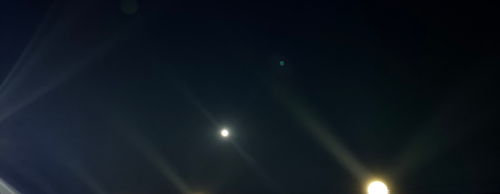 Deck chairs at night on Norwegian Pearl